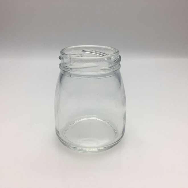 3oz 100ml cheap small glass jam jar with airtight metal lid
