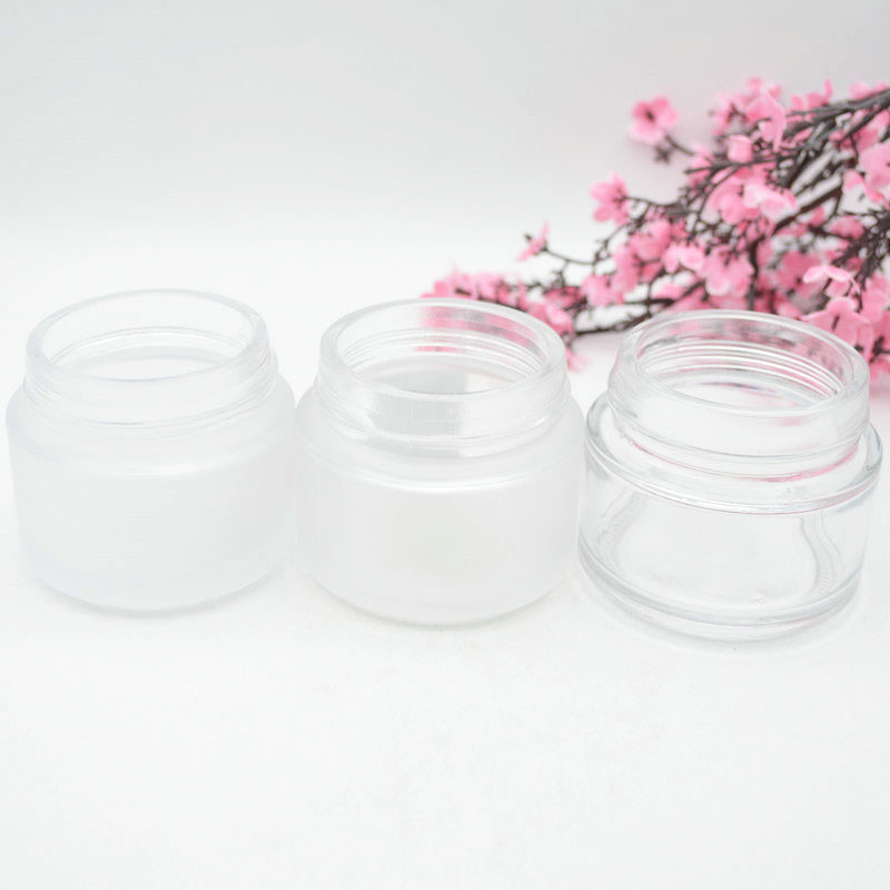 3oz 120ml Luxury Empty Cosmetic Containers Cosmetic Packaging Glass Cream Jar with golden lid