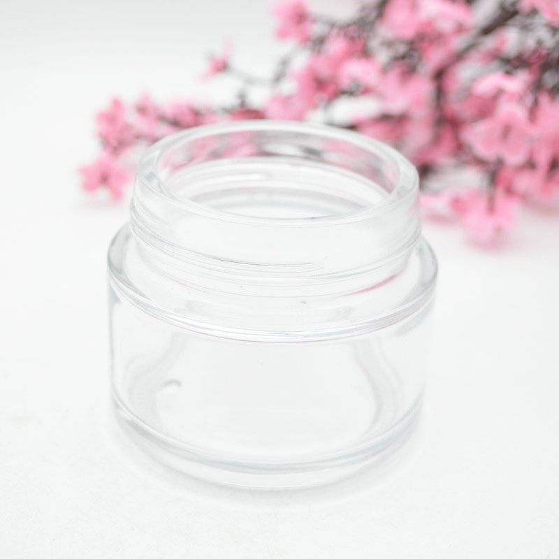 3oz 120ml Luxury Empty Cosmetic Containers Cosmetic Packaging Glass Cream Jar with golden lid