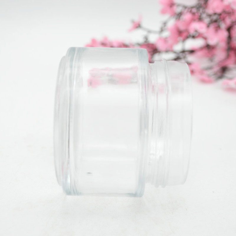 3oz 120ml Luxury Empty Cosmetic Containers Cosmetic Packaging Glass Cream Jar with golden lid