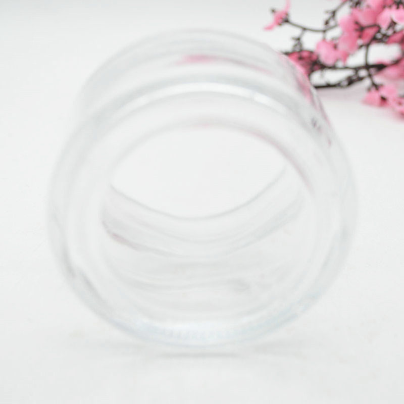 3oz 120ml Luxury Empty Cosmetic Containers Cosmetic Packaging Glass Cream Jar with golden lid