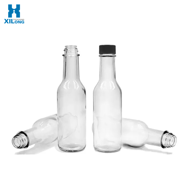 3oz 4oz 8oz 12oz Hot Sauce Bottles With Plastic Lid Metal Lid For BBQ