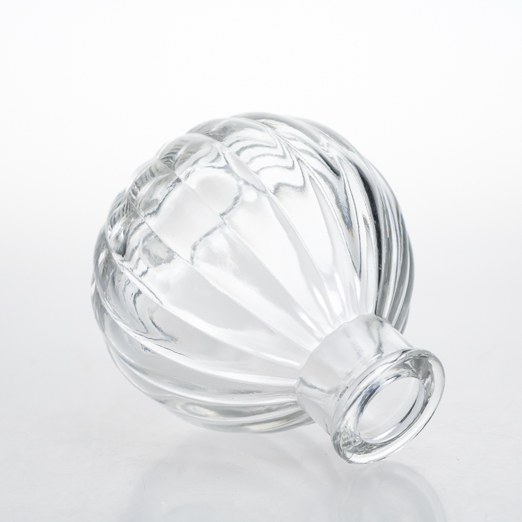 3oz 4oz Round Empty Crystal Diffuser Empty Glass Bottle Attar Reed Diffuser Bottles with Cork