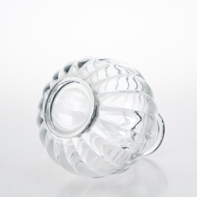 3oz 4oz Round Empty Crystal Diffuser Empty Glass Bottle Attar Reed Diffuser Bottles with Cork