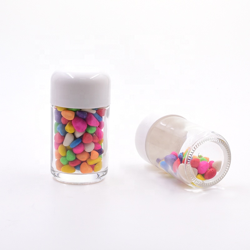 3oz 4oz clear food grade straight side cbd hanf knospe weed concentrate jar cbd child proof glass jar with dome CR dome lid