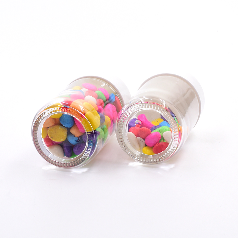 3oz 4oz clear food grade straight side cbd hanf knospe weed concentrate jar cbd child proof glass jar with dome CR dome lid