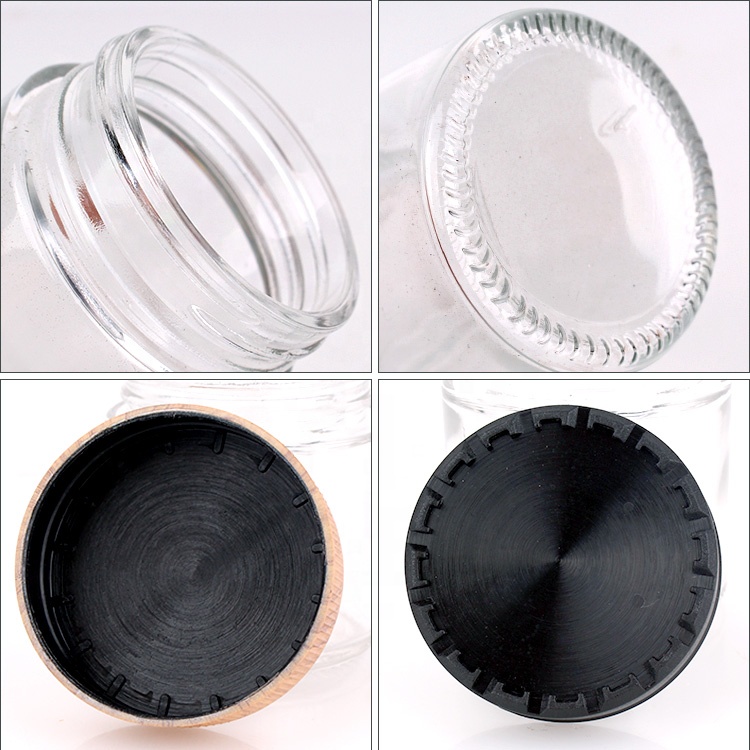 3oz 90ml glass jar with child proof cap for cream cosmetic