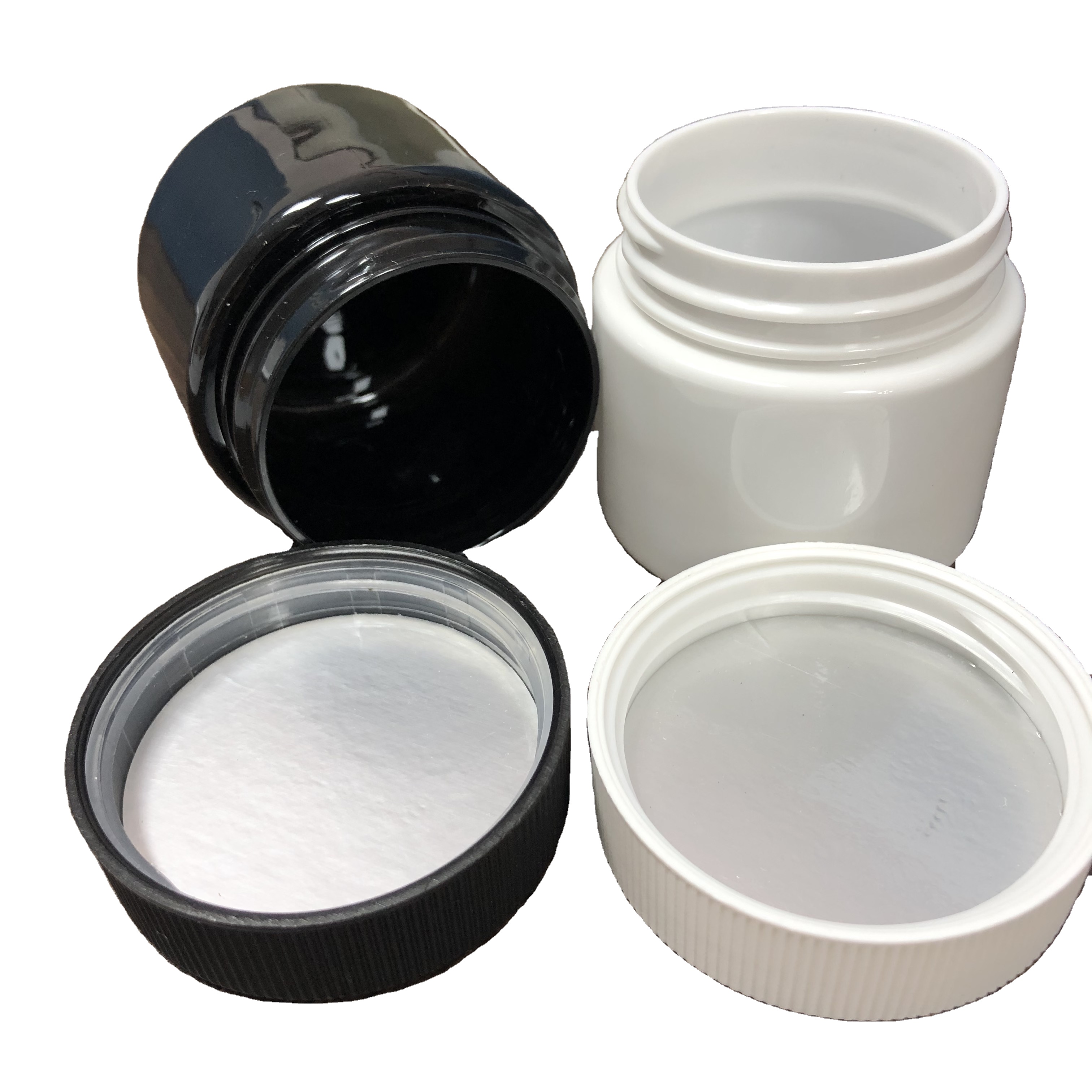 3oz CRC PET Jar Childproof PET jar Plastic Cylinder Medicine Pharma Jar Opaque color with Press Cap Wholesale
