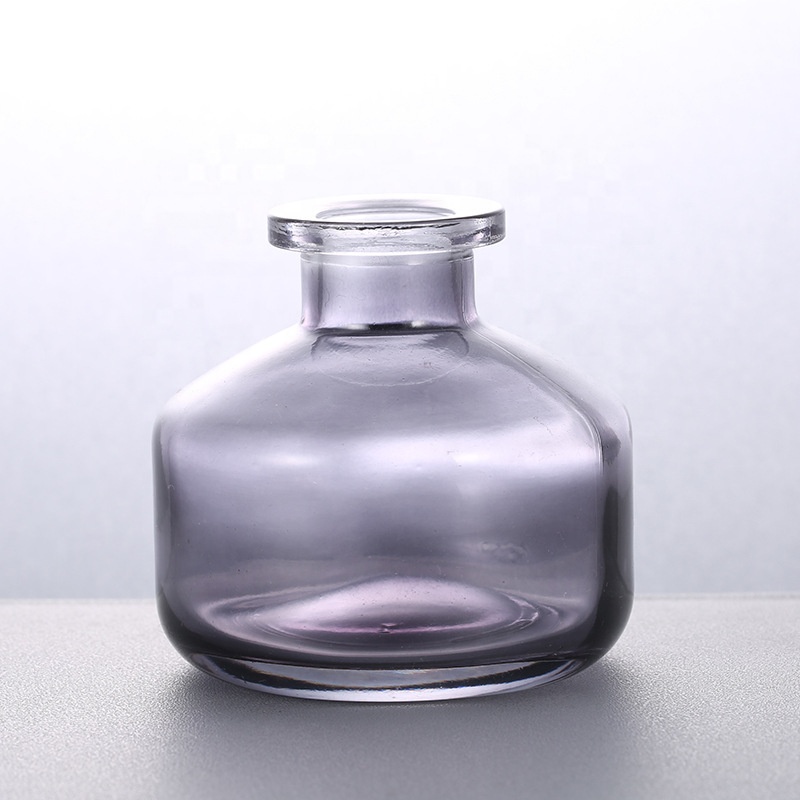 3oz Empty Wide Mouth Clear Frosted Brown Perfume Bottle