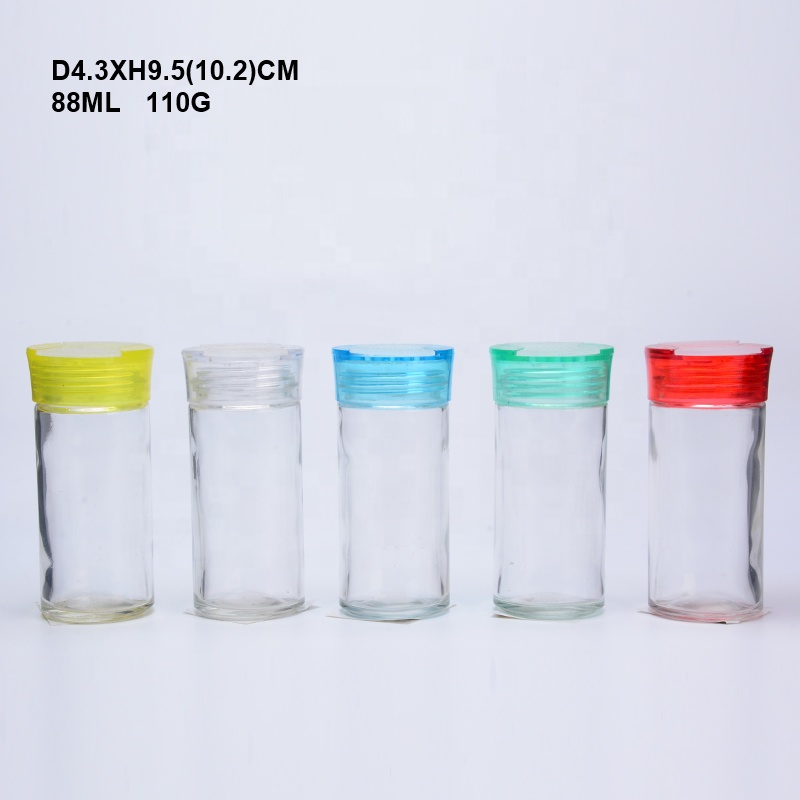 3oz Mini Glass Spice Jar with Bamboo Lid