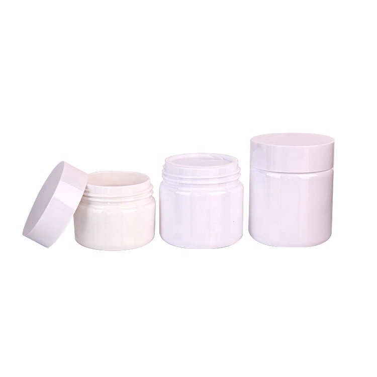 3oz PP white cream container plastic cream jar with screw cap