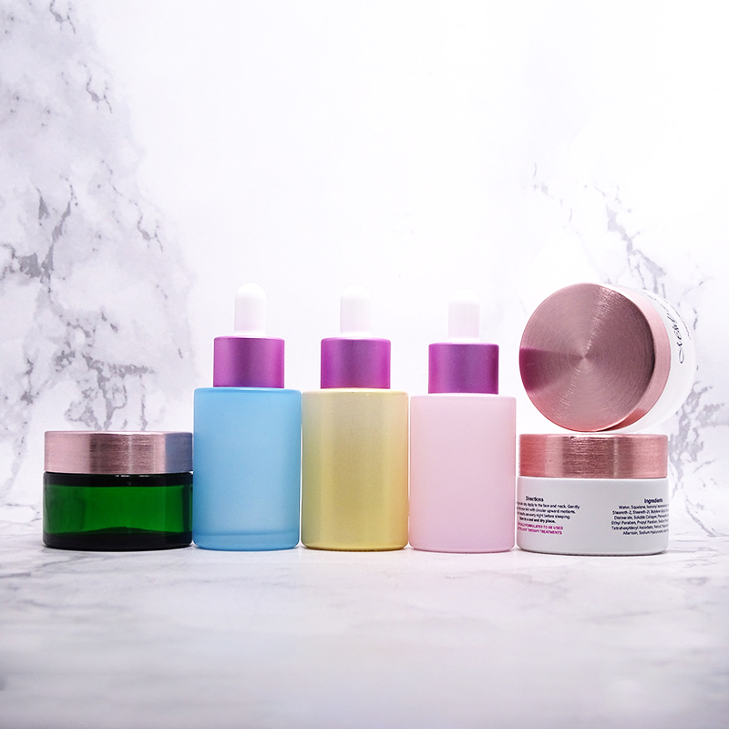 3oz black glass jar 2 oz cobalt blue glass jars frosted glass cosmetic jars silver lid