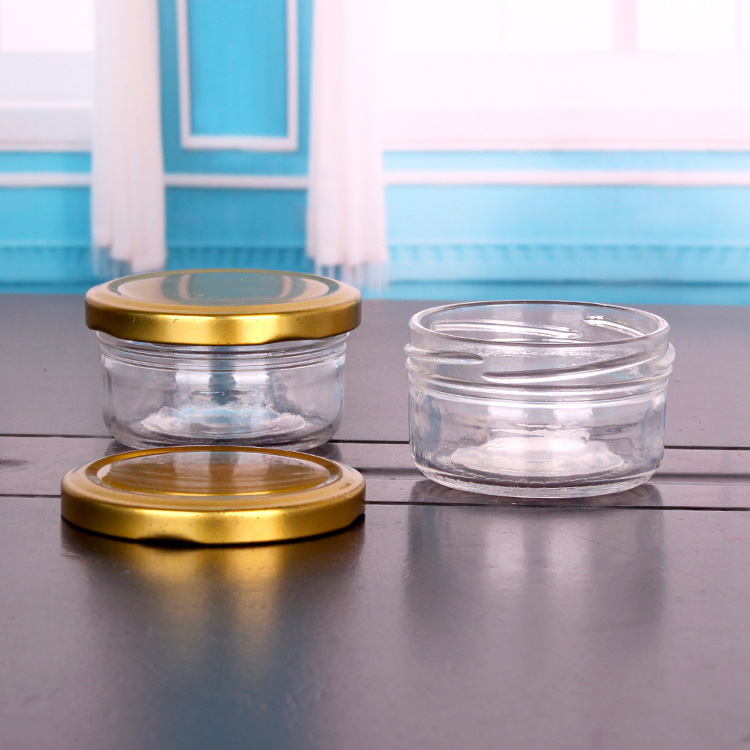 3oz glass food container caviar glass jar