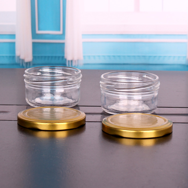 3oz glass food container caviar glass jar