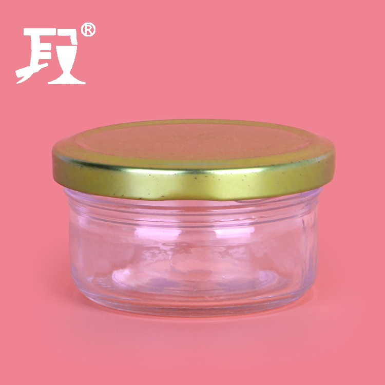 3oz glass food container caviar glass jar