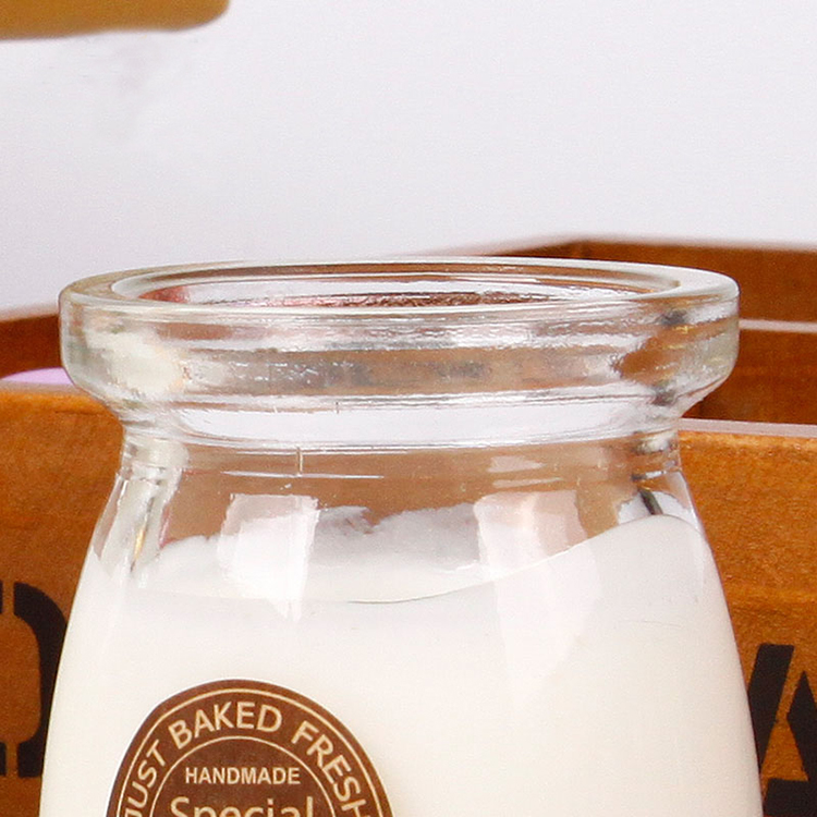 3oz storage sauce coconut milk yogurt pudding glass jar 100ml with cork lid cap