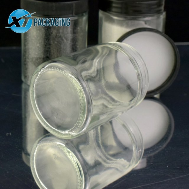 3oz transparent glass jar candles container screw cap hemp flower packaging customized logo OEM