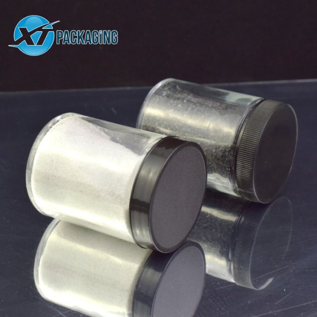 3oz transparent glass jar candles container screw cap hemp flower packaging customized logo OEM