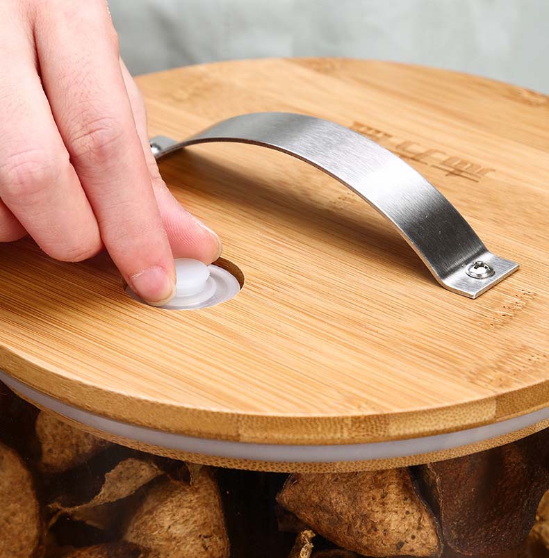 4.5L 5L 6L 7.5L 10L 15L 20L Large Capacity Heat Resistant Glass Jars With Bamboo Lids For Pharmacist Herbs Tea Kitchen Spice