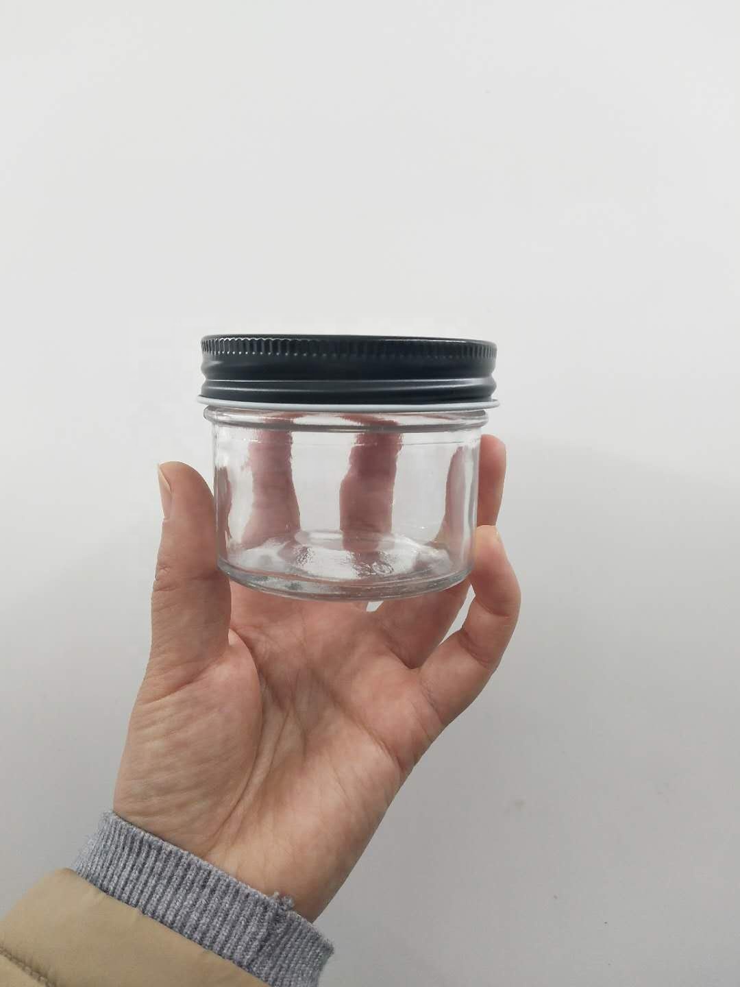 4 OUNCE regular mouth glass jelly mason jars with lids and bands