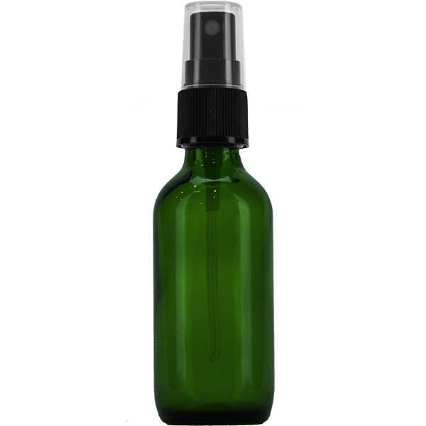 4 ounce 120ml green boston round glass bottles with sprayer pump