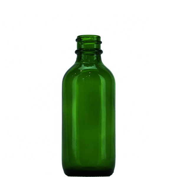 4 ounce 120ml green boston round glass bottles with sprayer pump