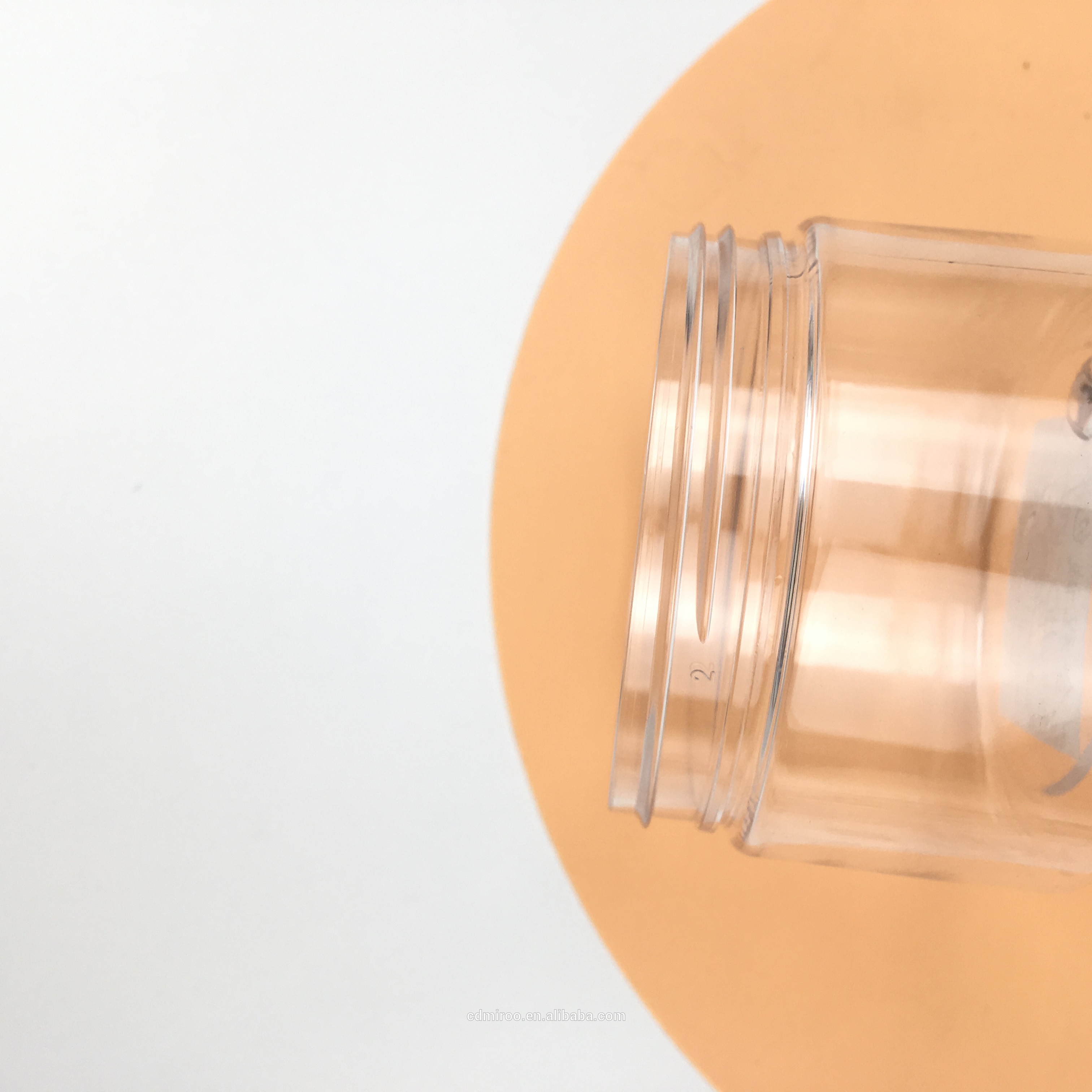 4 oz 120g Custom PET food grade empty clear plastic jars with aluminum screw top lids for Personal Care Containers wholesale