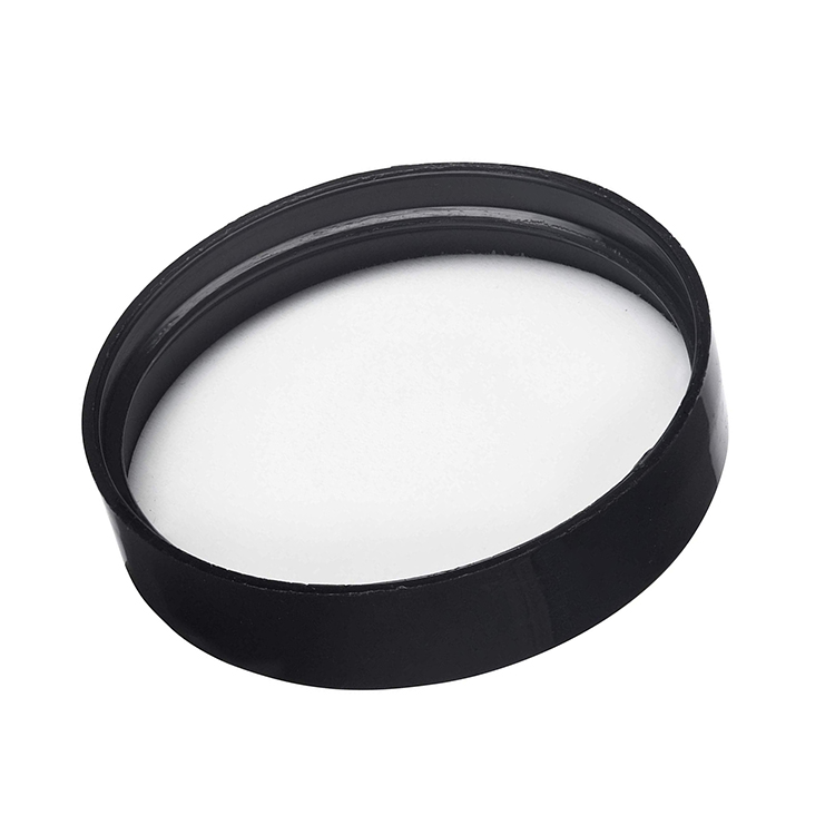 4 oz 120ml Frosted Clear Glass Straight Sided Cosmetic Cream Jar with Black Smooth Lids