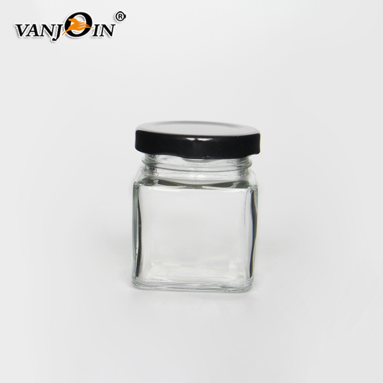 4 oz 8 oz 10 oz 12 oz 16 oz 32 oz Kitchen Seasoning Pickles Glass Jar With Metal Lid Glass Storage Jar for Kitchen Use