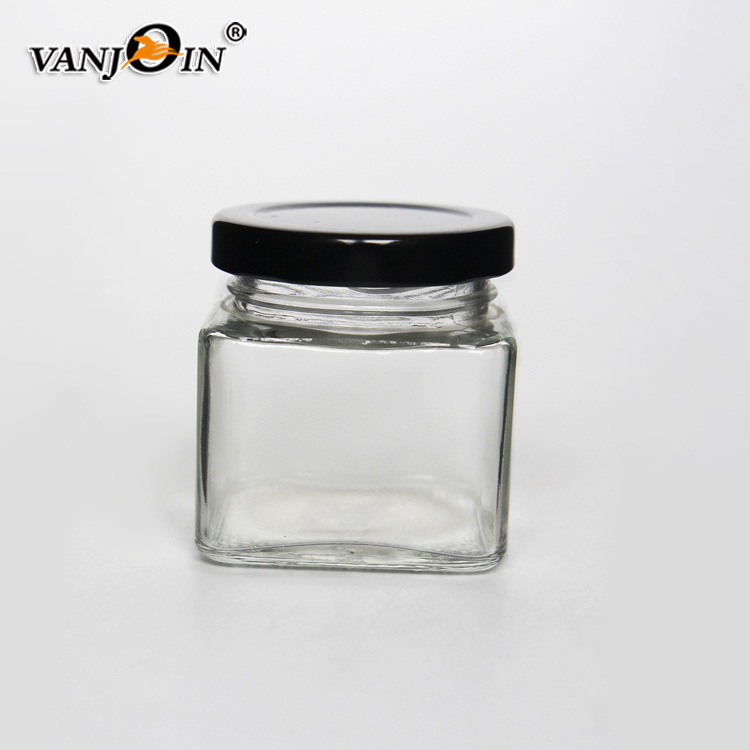 4 oz 8 oz 10 oz 12 oz 16 oz 32 oz Kitchen Seasoning Pickles Glass Jar With Metal Lid Glass Storage Jar for Kitchen Use