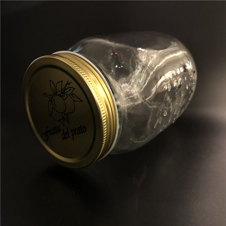 4 oz 8 oz 12 oz 16 oz 32oz Clear Wide Mouth Glass Mason Jar with Metal Lid