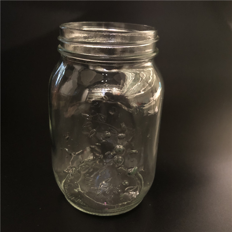 4 oz 8 oz 12 oz 16 oz 32oz Clear Wide Mouth Glass Mason Jar with Metal Lid