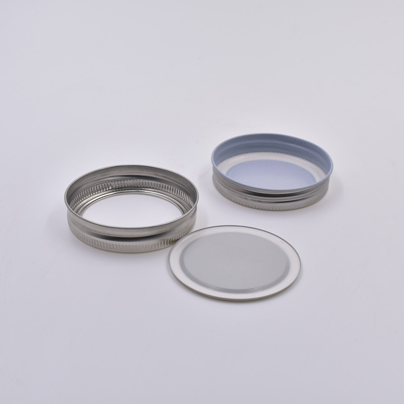 4 oz 8 oz 16 oz 20 oz clear screw cap food storage glass mason jar for jelly jam honey caviar bottle with silver airtight lids