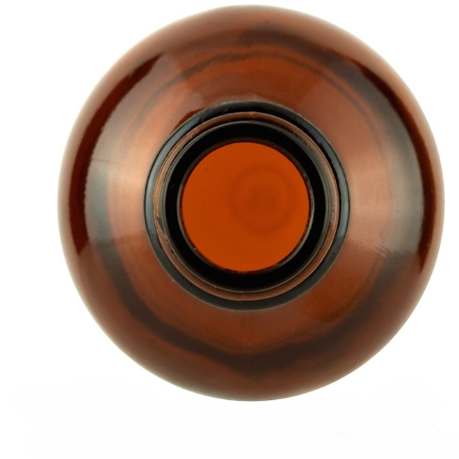 4 oz Amber Boston Round Glass Black Child Resistant Dropper Bottle 22mm 22-400