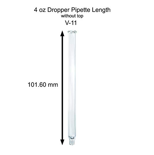 4 oz Clear Boston Round Bottle with Black Glass Dropper for CBD Oil