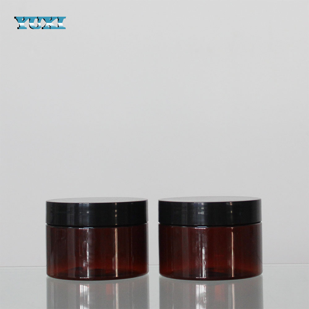 4 oz clear pet plastic jars with lids