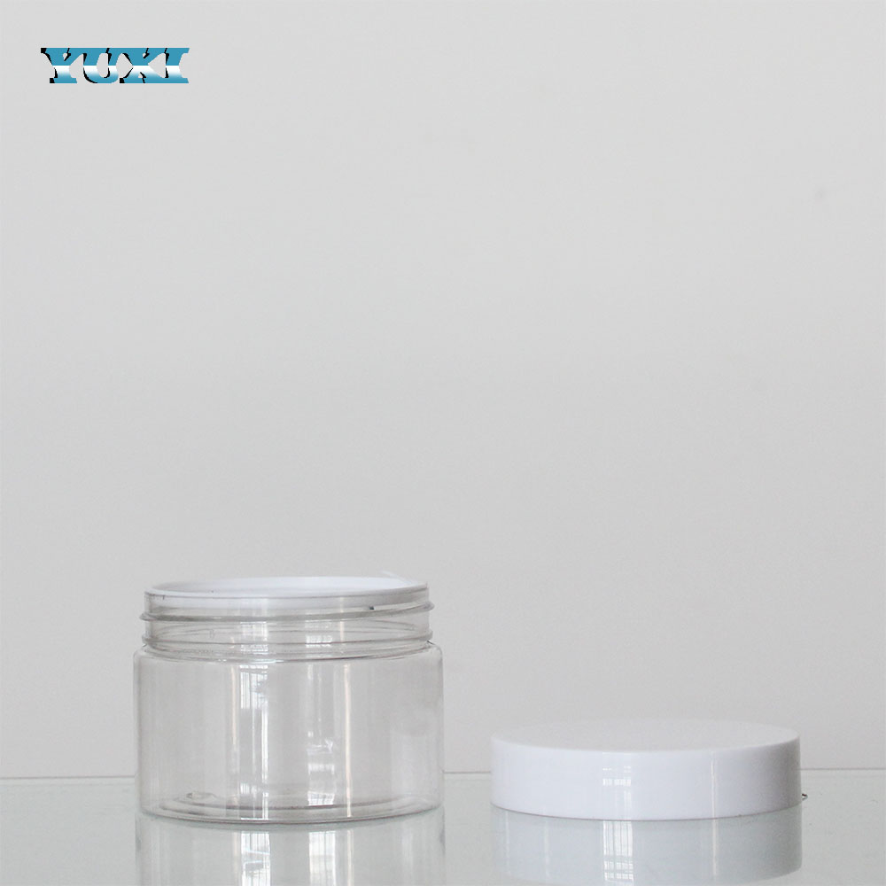 4 oz clear pet plastic jars with lids