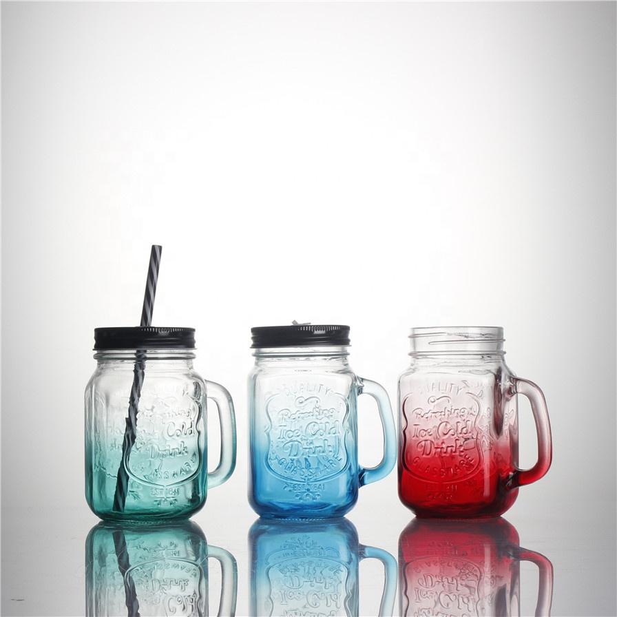 400 ml 450 ml 480 ml 500 ml 16 oz color Inventory acrylic drinking glass custom embossed juice glass water mason jars