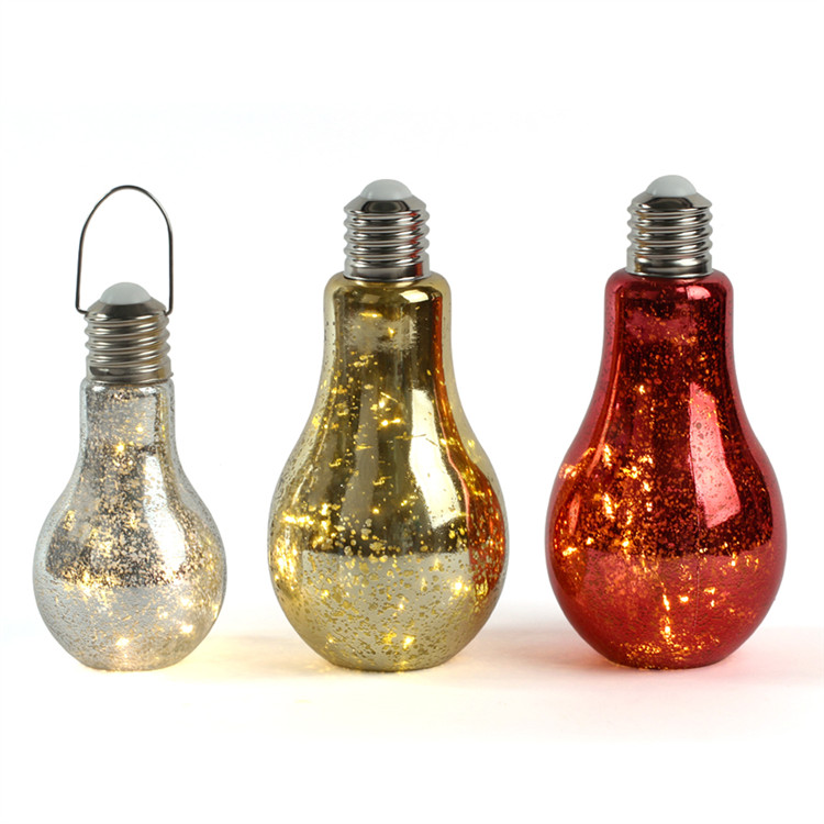 400 ml 850 ml colorful decoration drinking light bulb shaped glass water bottle