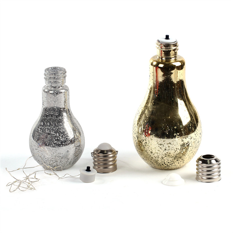 400 ml 850 ml colorful decoration drinking light bulb shaped glass water bottle
