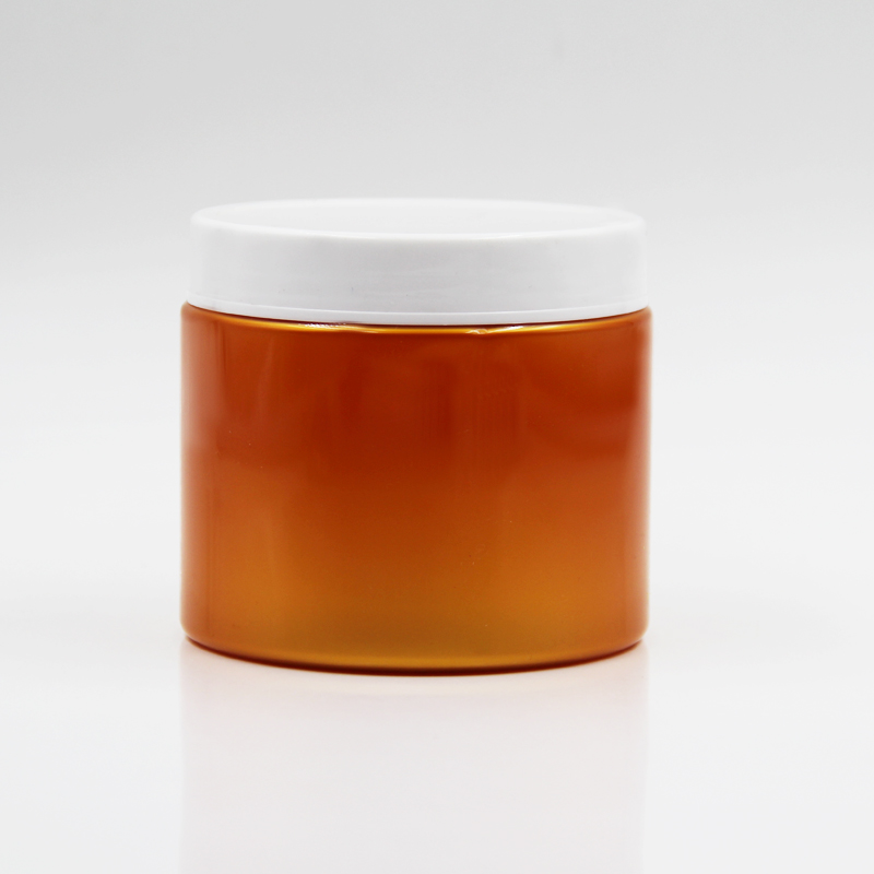 400g empty PET Orange cream jar cosmetic packaging container Skin Care Cream conditioner plastic jar