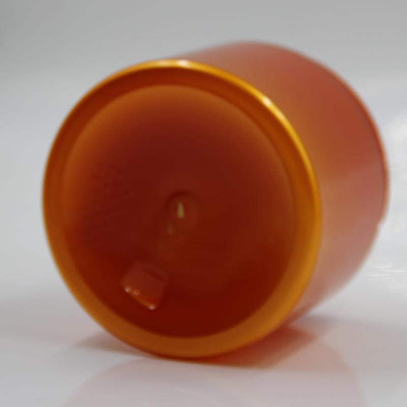 400g empty PET Orange cream jar cosmetic packaging container Skin Care Cream conditioner plastic jar