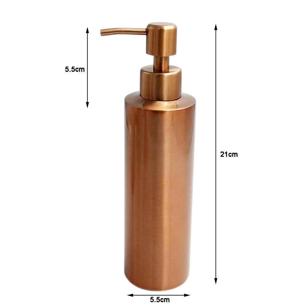 400ml/300ml/250ml/200ml/150ml luxury rust resistant stainless steel skin care refil push cosmetic cream soap pump lotion bottle