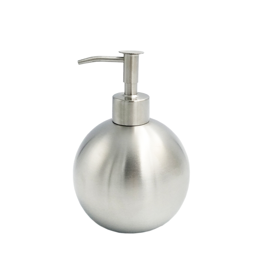400ml/300ml/250ml/200ml/150ml luxury rust resistant stainless steel skin care refil push cosmetic cream soap pump lotion bottle