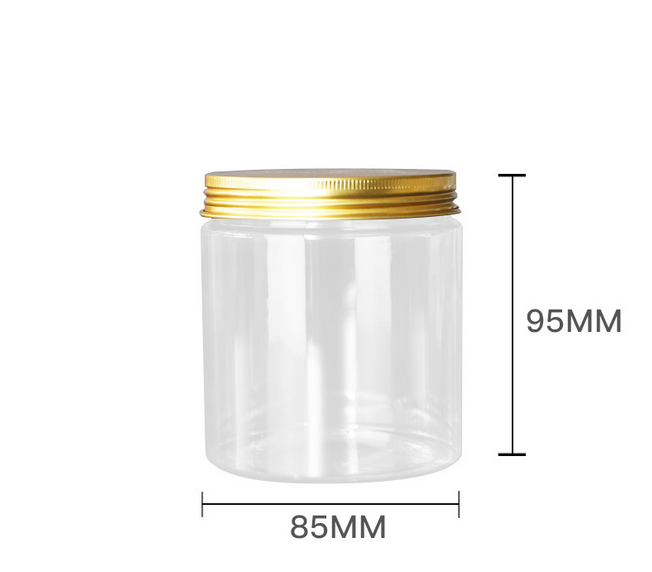 400ml 85mm 92mm diameter clear scrubs cosmetic jars