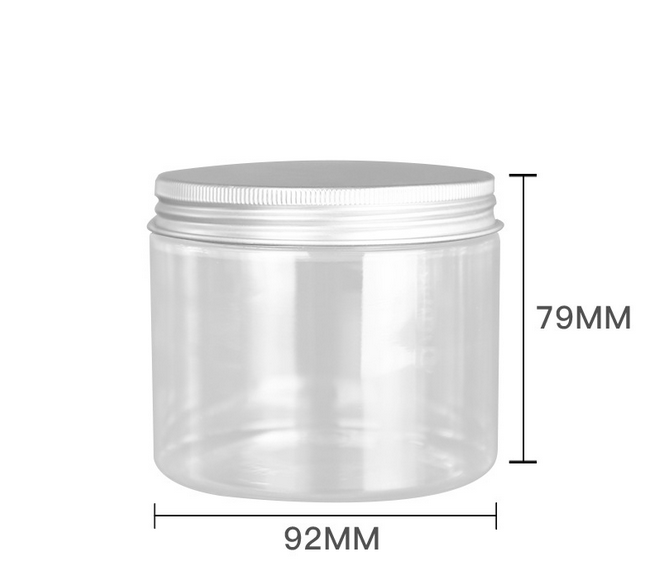 400ml 85mm 92mm diameter clear scrubs cosmetic jars