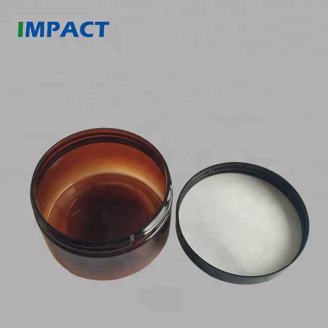 400ml Brown Cosmetic Packaging Container PET Plastic Jar