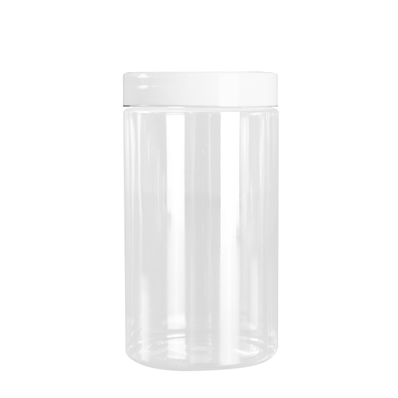 400ml  Round Clear Plastic Jars With Lids