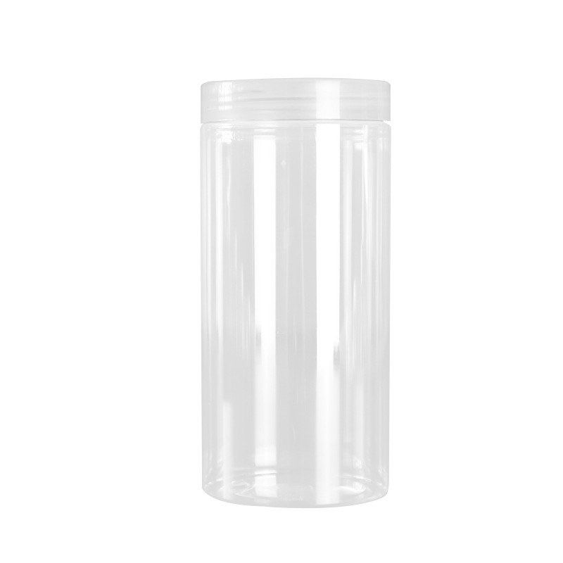 400ml Round Clear Plastic Jars With Lids