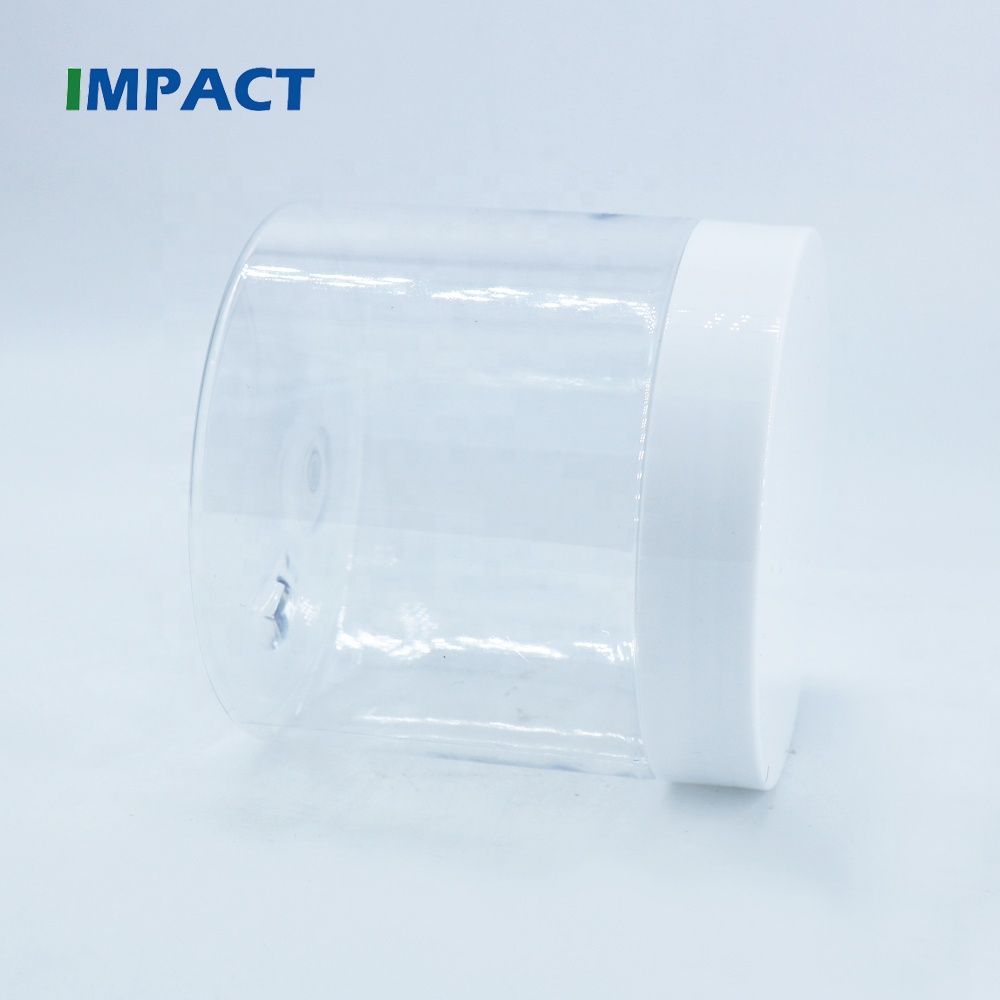 400ml Transparent PET Plastic Jar with White Cap